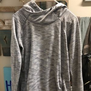 GAP Light Blue & Gray & White Athletic Hoodie